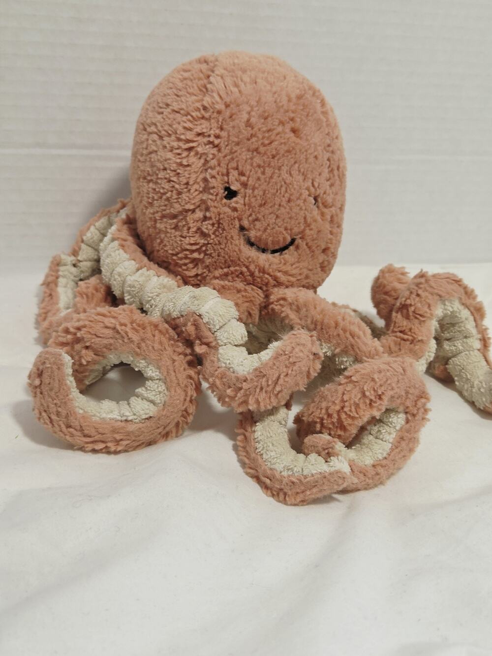Authentic Jellycat Plush Odell Octopus 9” Dusty Pink Retired Discontinued No tag